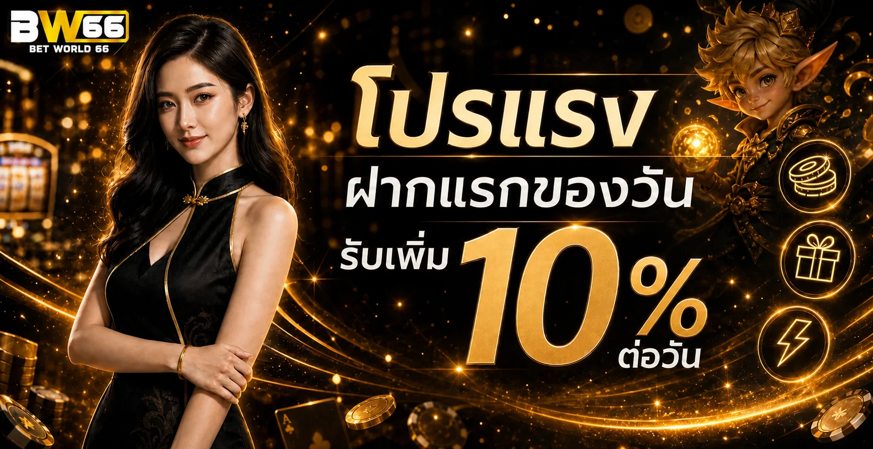 โปรโมชั่น BW66 รับเพิ่ม 10 เปอร์เซ็นต์